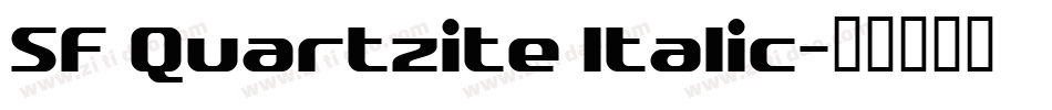 SF Quartzite Italic字体转换